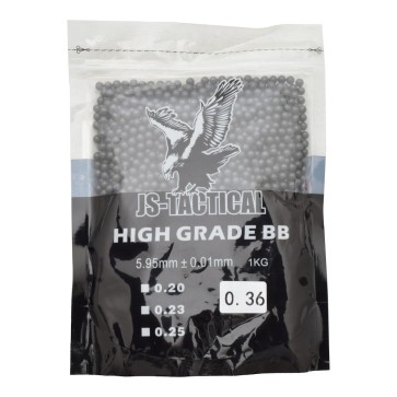 Js-tactical pallini 0,36g neri (js-bb0.36)