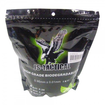 Js-tactical pallini bio 0,23g bianchi (js-bio0.23)