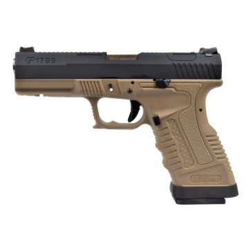 We pistola a gas gp1799 te nera/tan/silver (wgp-2)