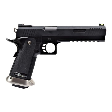 We pistola a gas hi-capa 6.0 i-rex nera / silver barrel (wh18a2-bksv)