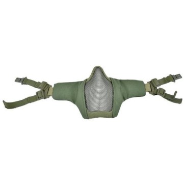 Wosport maschera con griglia in metallo olive drab (wo-ma45v)