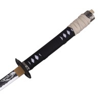 Katana ornamentale con lama in bamboo  WOLF BLADE DI ATSU SERIE GHOST OF YOTEI (zs745wd)