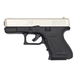 Bruni pistola a salve minigap calibro 9mm nikel (br-1100n)