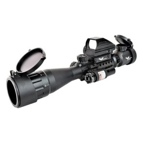 Js-tactical combo ottica 3x-9x lente 40mm con red dot e laser (js-combo1)