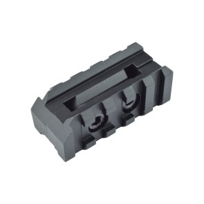 Js-tactical doppia slitta 20mm per tacca di mira frontale m4 nero (js-ar5f)