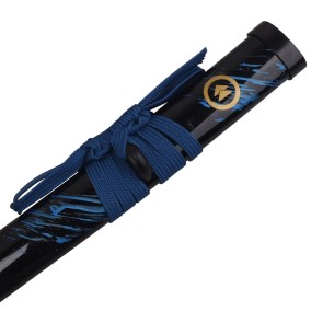 Katana ornamentale con lama in bamboo  BLU SAKAI DI JIN  SERIE VIDEOGAME GHOST OF TSUSHIMA (zs709wd)