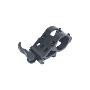 Metal attacco 45° diametro 1" con quick detach per torcia o laser nero (me4039-b)